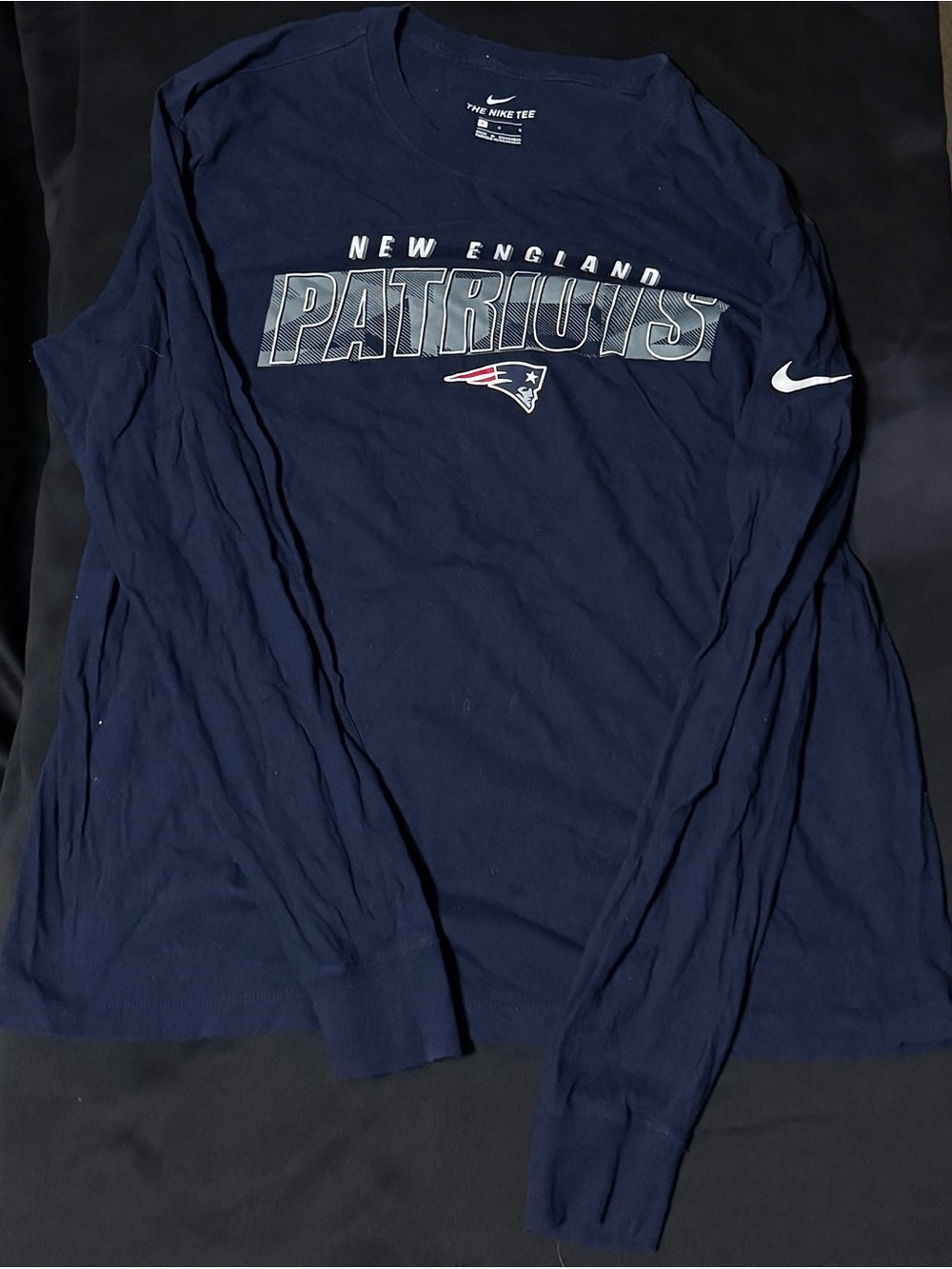 Nike Navy New England Patriots Long Sleeve Shirt